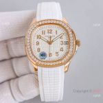 GR Factory Copy Patek Philippe Aquanaut Luce Rose Gold 38.8mm Watch with Diamonds